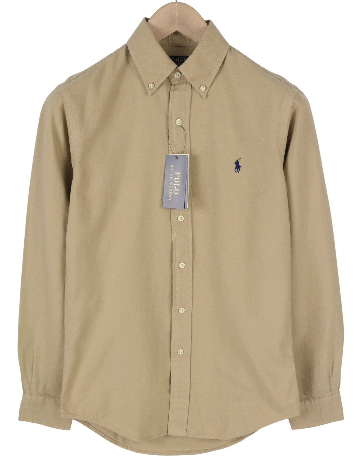 RALPH LAUREN Core Replen Men Shirt XS Brown Custom Fit Button-Down RRP149