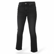 VICTORY GATE Women Jeans W28 Black Faded Flared Fit Zip Fly Denim