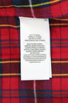 Red Cotton Button-Up