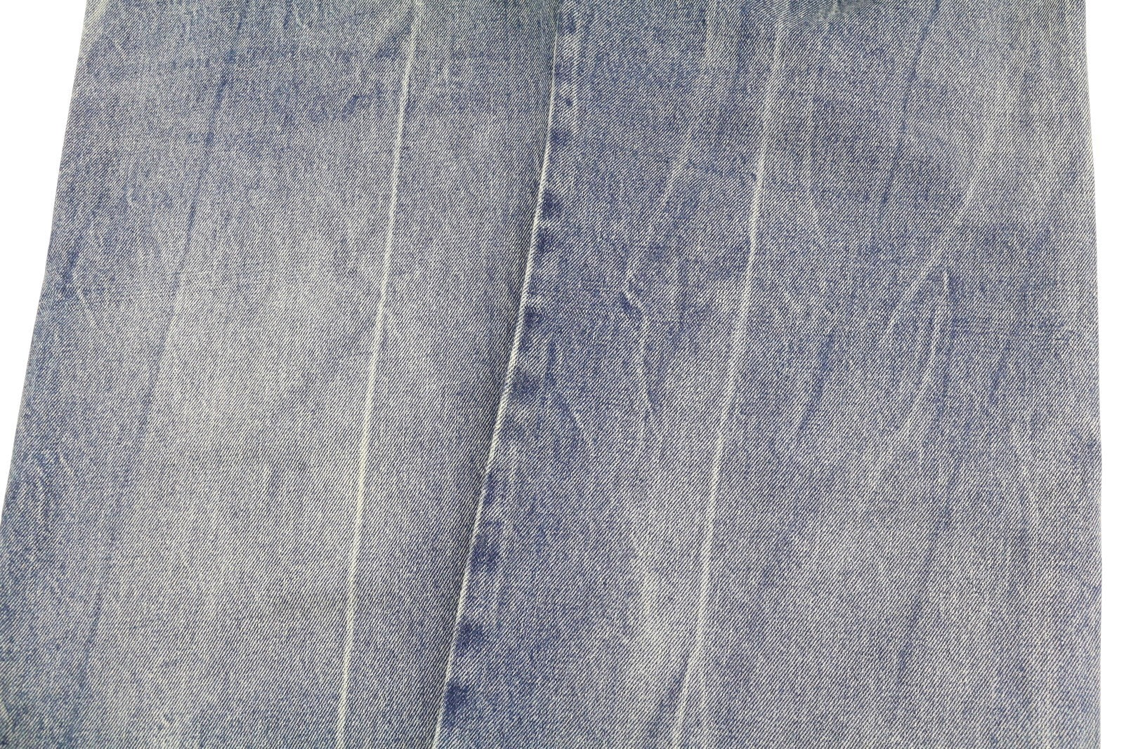 1989 STUDIO Men Jeans W33 Blue Faded Whiskers Straight Fit Distress Ripped Denim