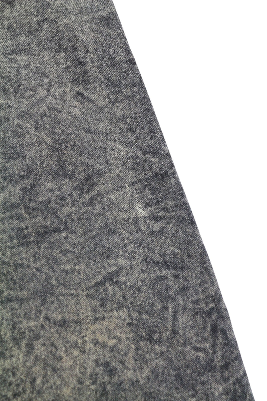 KHRISJOY Women Jeans W27 Grey Faded Washed Straight Fit High Waist Zip Fly Denim