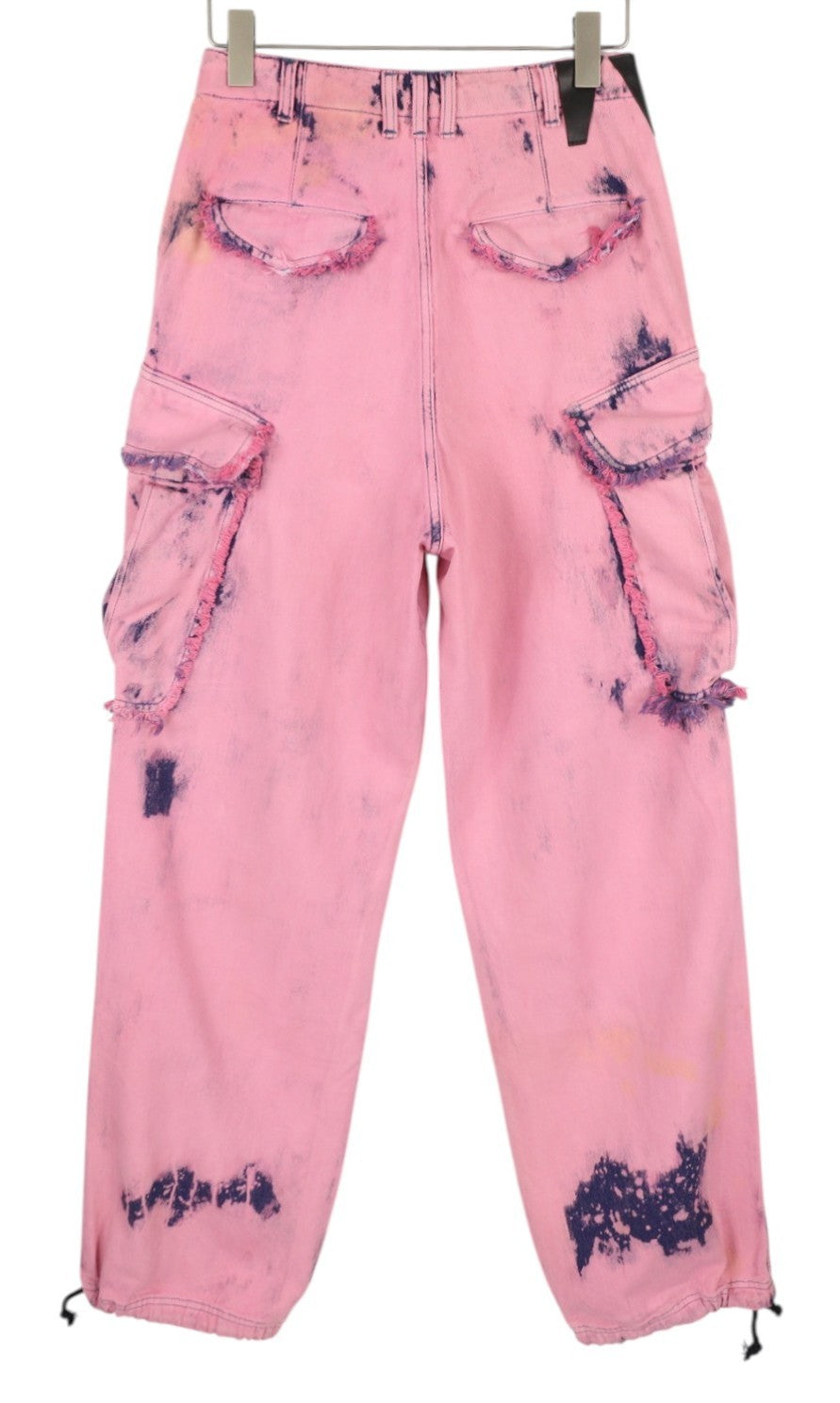 DARKPARK Vivi Cargo Denim Women Jeans 25 PB Pink & Blue Wide Leg Relaxed Fit