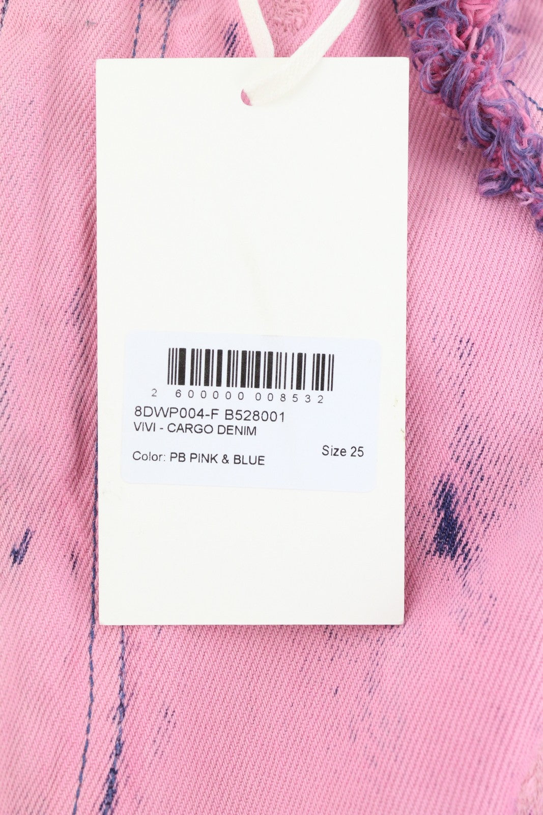 DARKPARK Vivi Cargo Denim Women Jeans 25 PB Pink & Blue Wide Leg Relaxed Fit