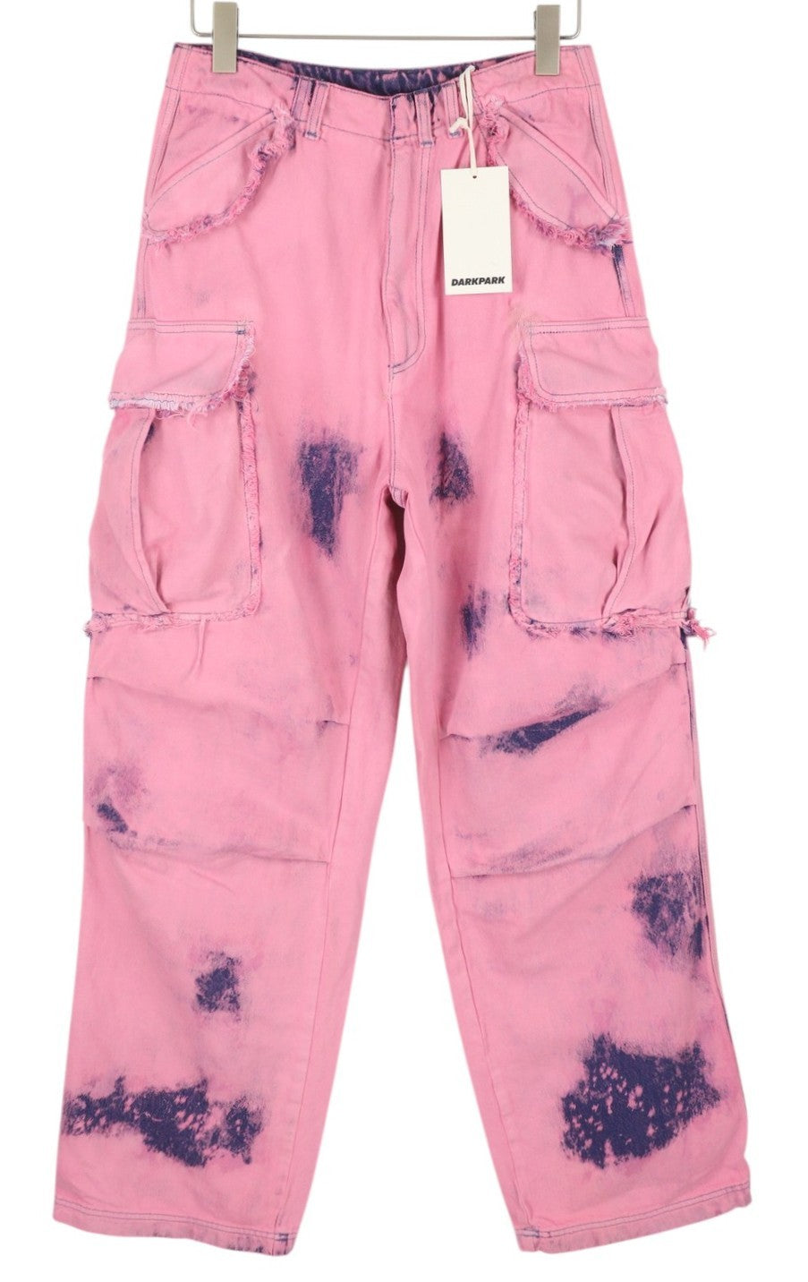 DARKPARK Vivi Cargo Denim Women Jeans 27 PB Pink & Blue Wide Leg Relaxed Fit