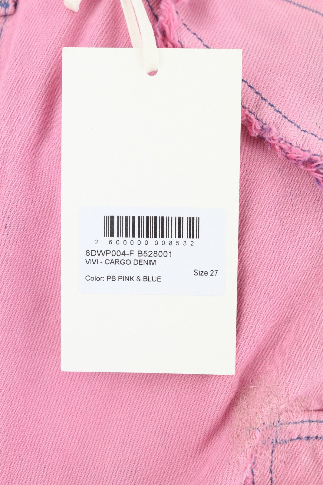 DARKPARK Vivi Cargo Denim Women Jeans 27 PB Pink & Blue Wide Leg Relaxed Fit