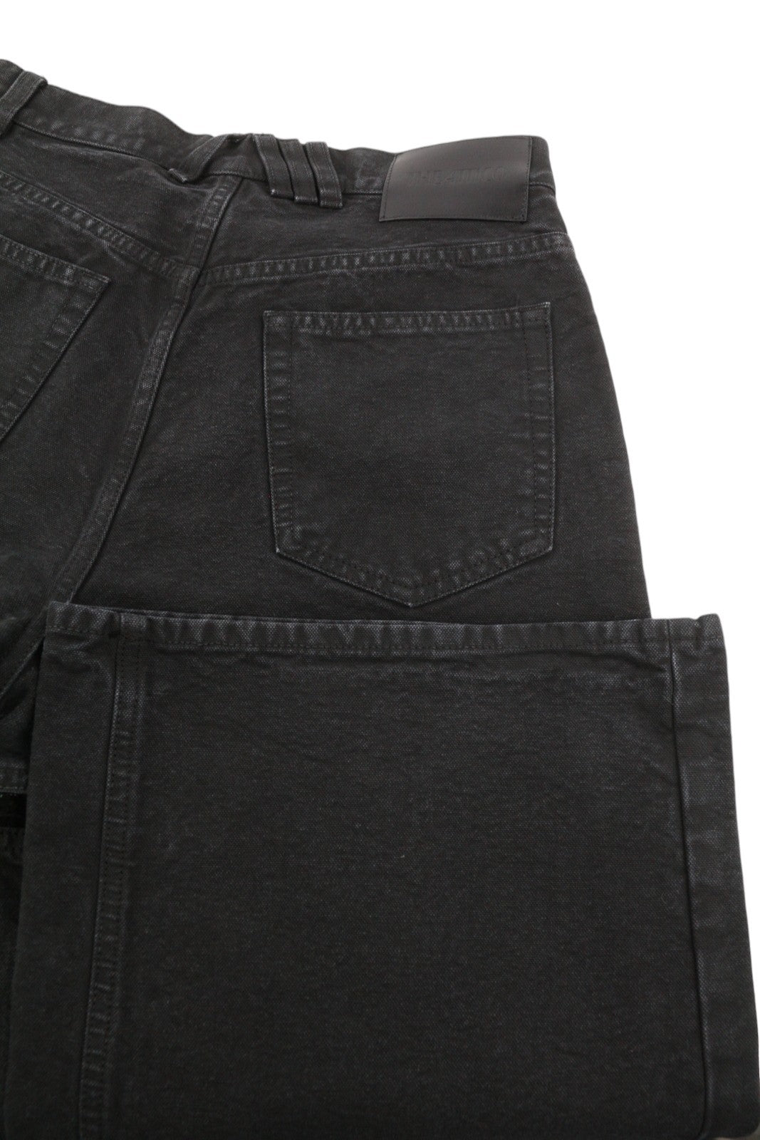 THE ATTICO Women Jeans 25 Black Loose Baggy Fit Cut-Out Details FW25 RRP590
