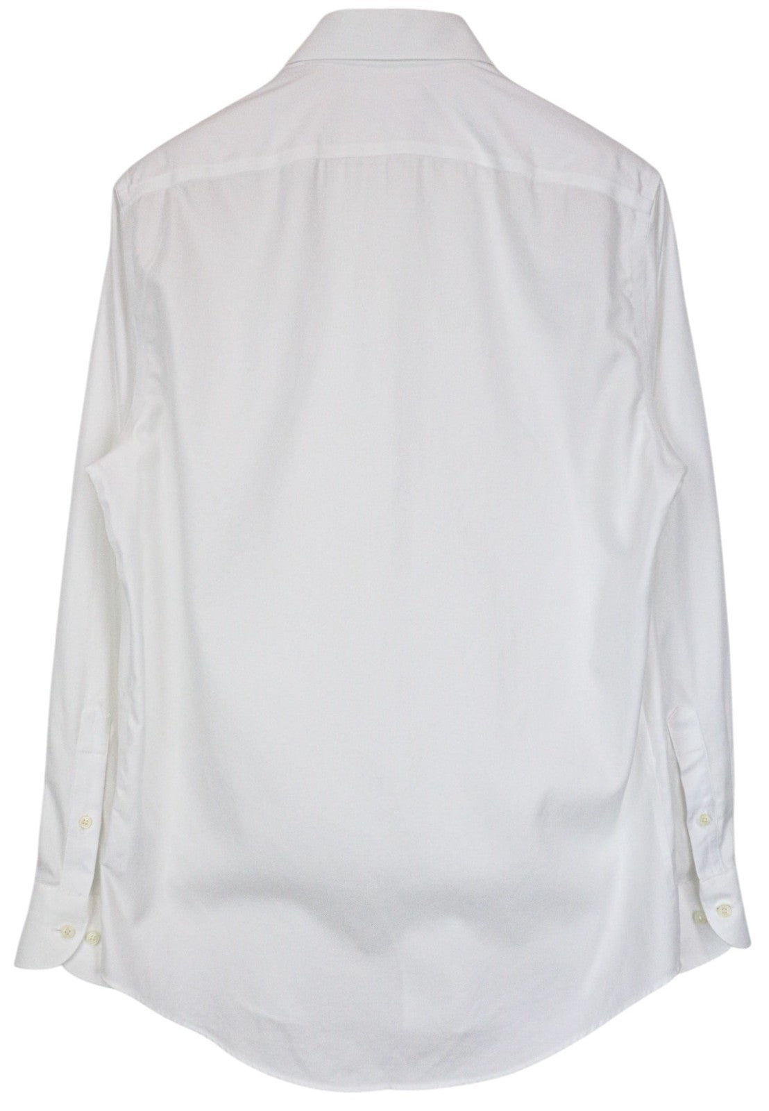 SUITSUPPLY Traveller Men's Shirt 39/15 1/2 Slim White Cotton Long Sleeve