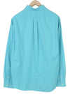 Blue Cotton Button-Up