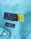 Blue Cotton Button-Up
