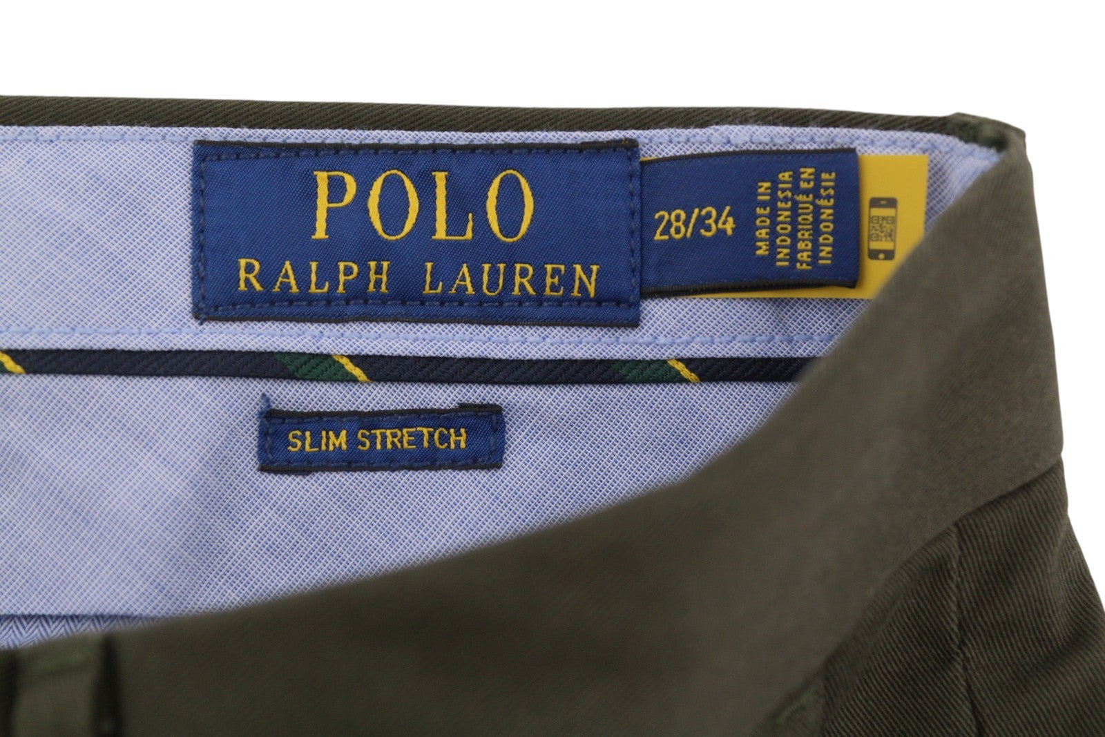 RALPH LAUREN Men Trousers W28/L34 Brown Stretch Slim Chino Low Rise RRP170