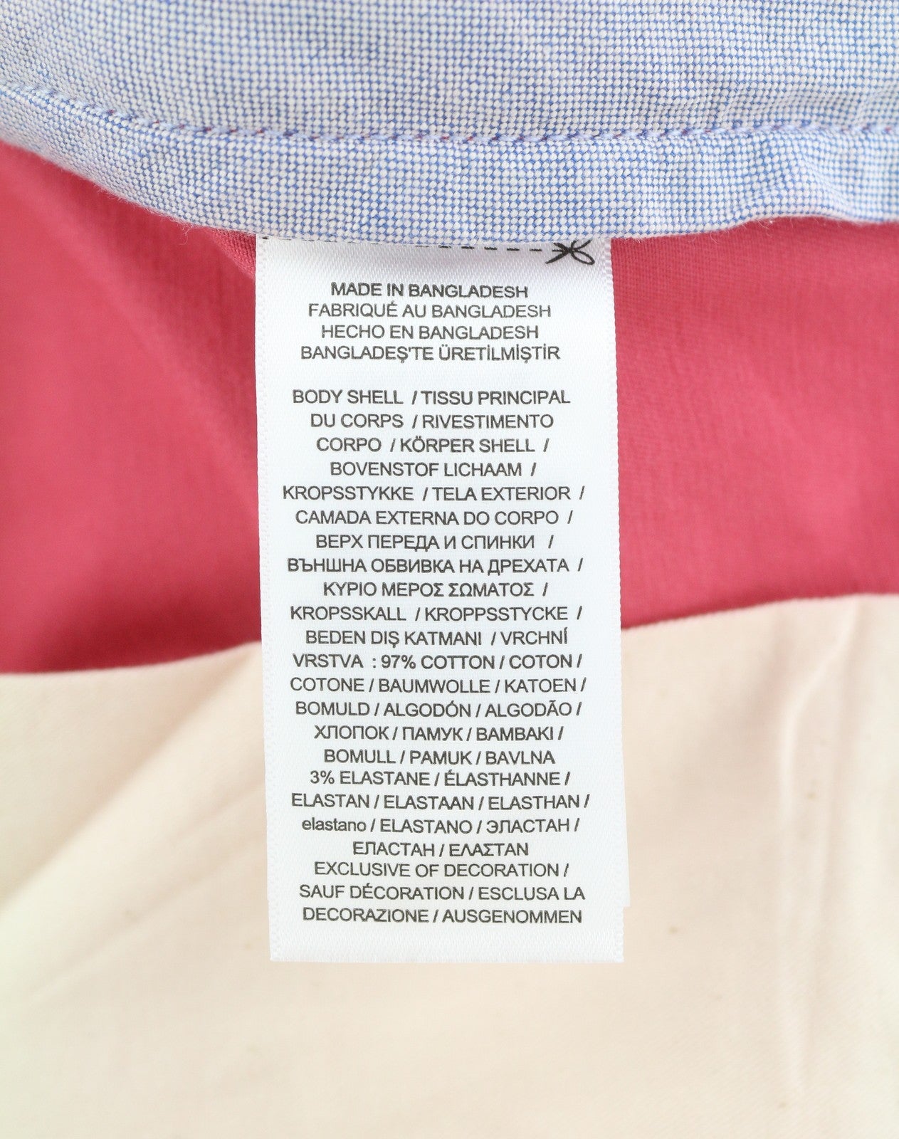 RALPH LAUREN Men Trousers W32/L32 Pink Stretch Slim Chino Zip Fly Logo RRP179