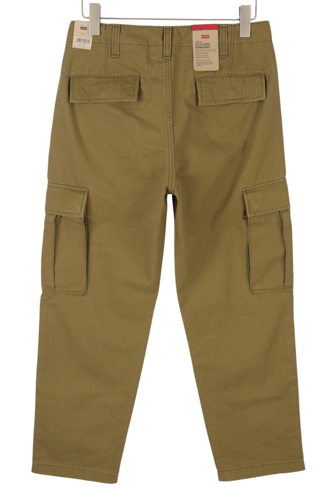 LEVI'S XX Cargo Men Trousers W31/L30 Brown Straight Fit Zip Utility Pockets