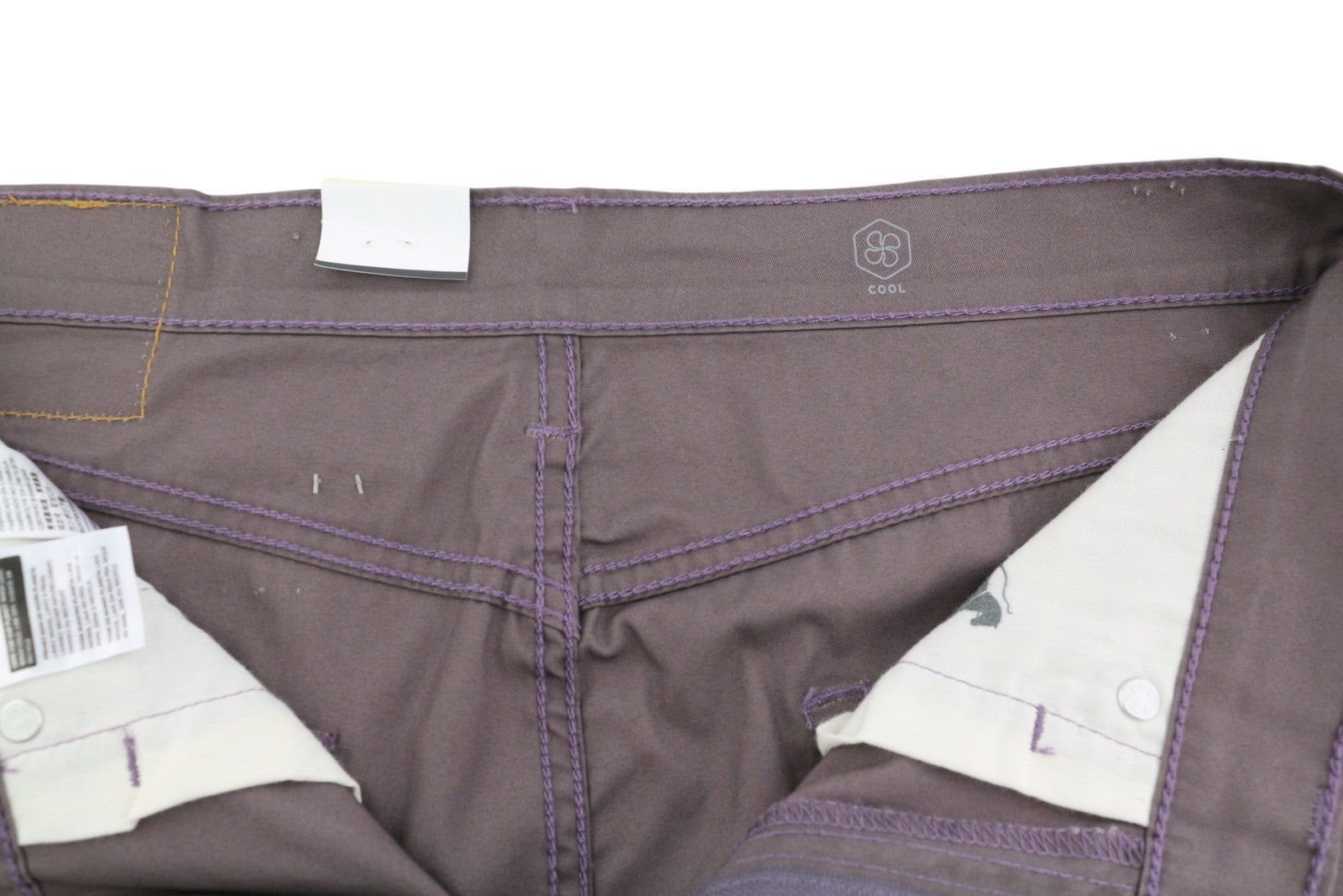 LEVI'S 502 Men Trousers Jeans W32/L32 Purple Premium Cool Tapered Zip Fly Logo