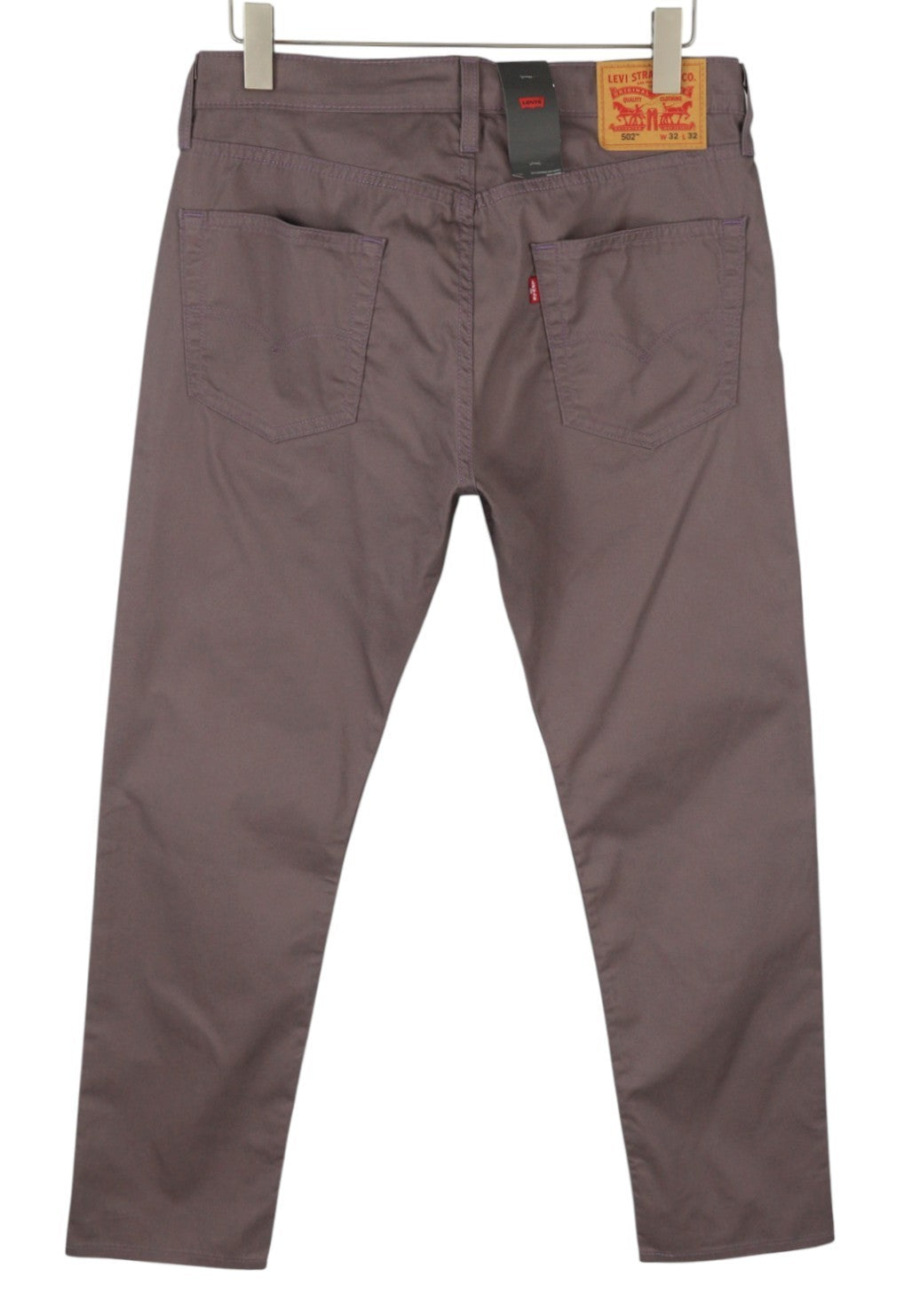LEVI'S 502 Men Trousers Jeans W32/L32 Purple Premium Cool Tapered Zip Fly Logo