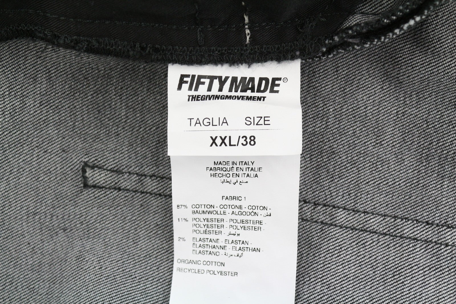 THE GIVING MOVEMENT Fifty Made Men Jeans W38 Distress Skinny Limited Edition