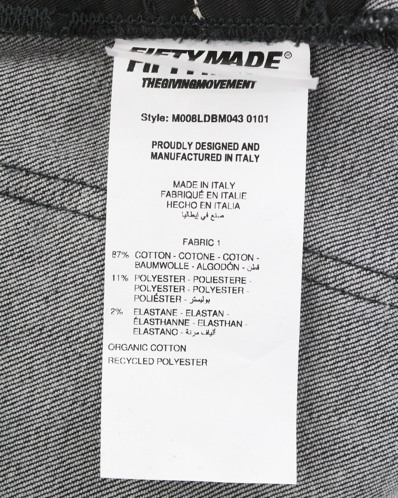 THE GIVING MOVEMENT Fifty Made Men Jeans W38 Distress Skinny Limited Edition