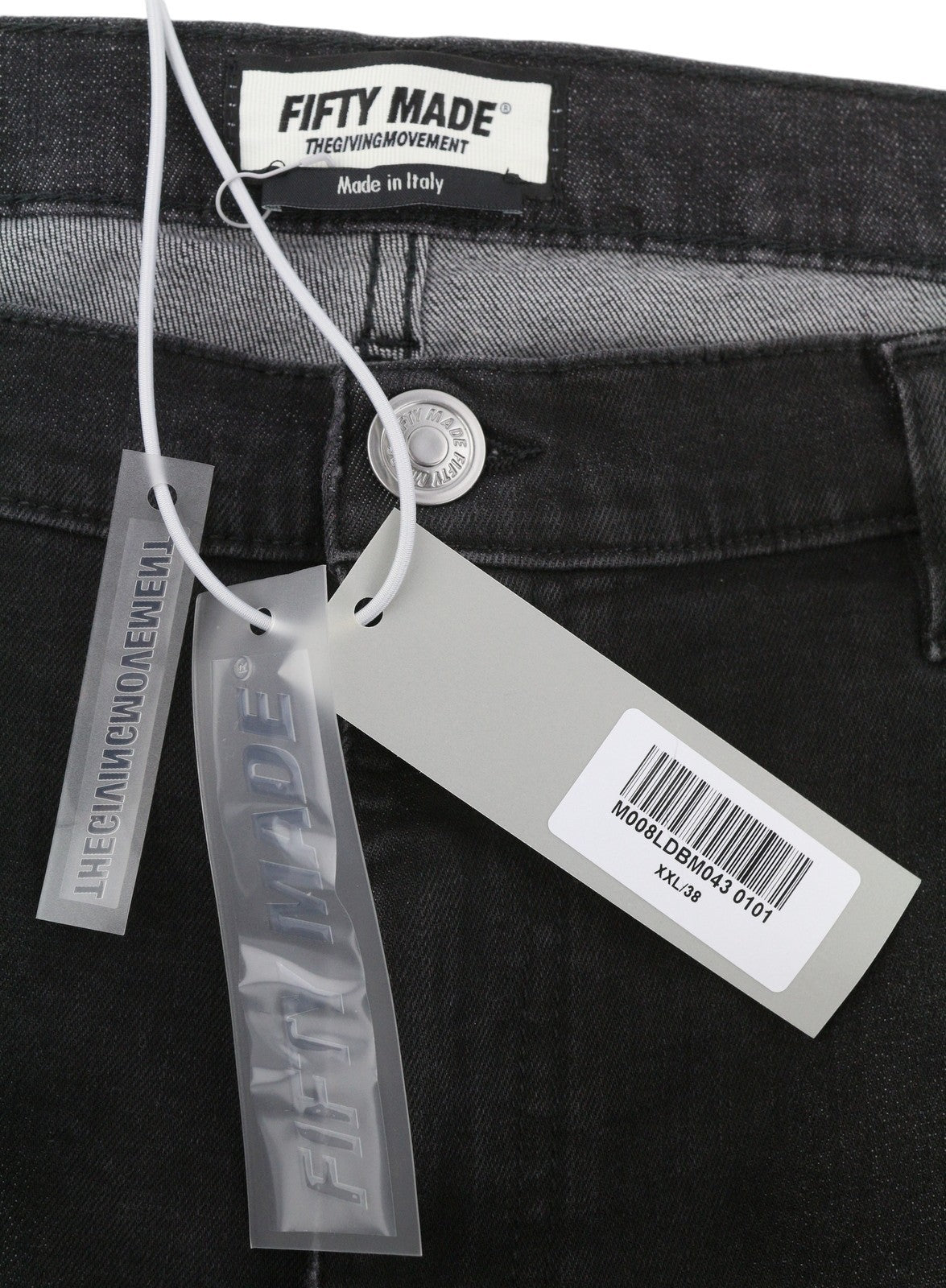 THE GIVING MOVEMENT Fifty Made Men Jeans W38 Distress Skinny Limited Edition