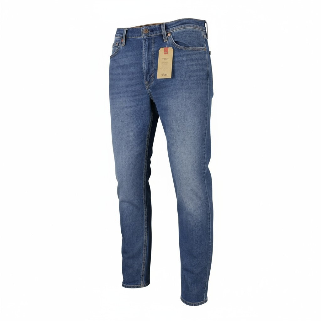 LEVI'S 511 Men Jeans W40/L32 Lightweight Stretch Denim Washed Blue Faded