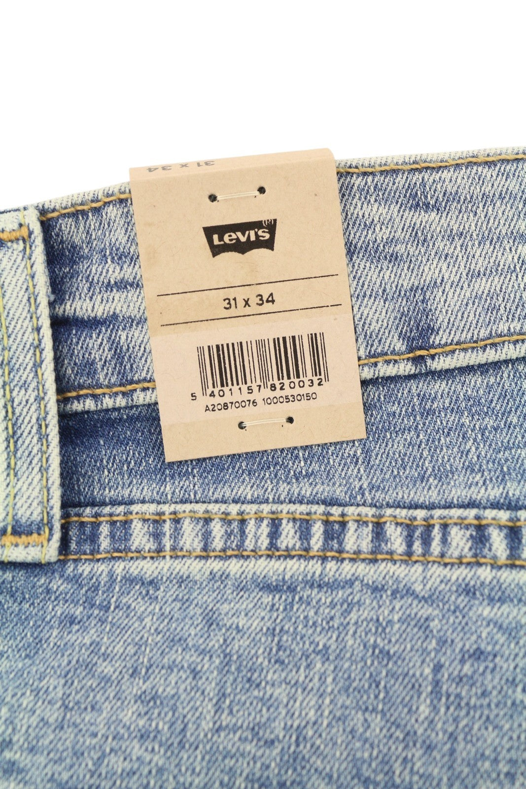 LEVI'S 512 Men Jeans W31/L34 Slim Taper Stretch Zip Fly Washed Blue