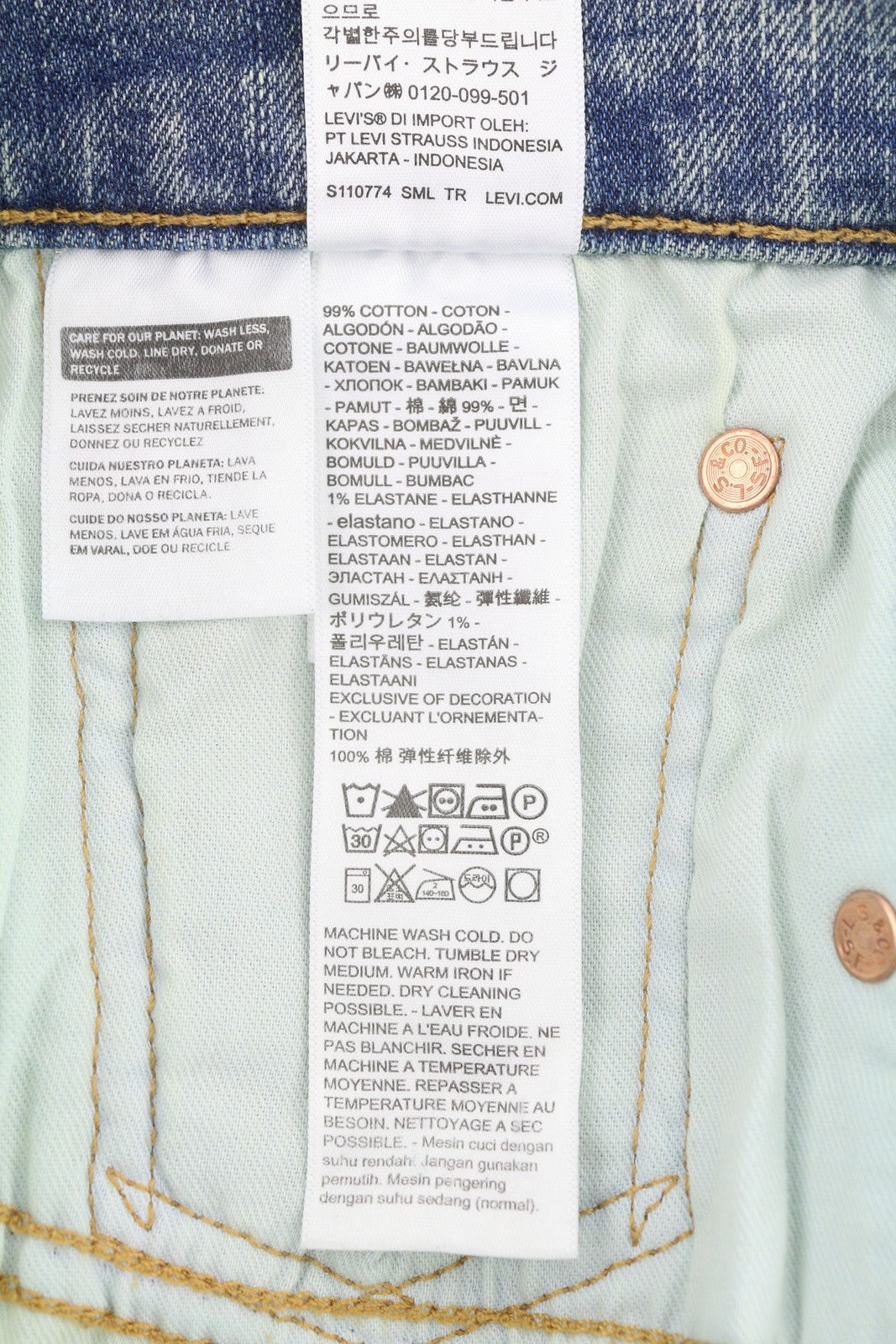 LEVI'S 502 Men Jeans W31/L32 Taper Fit Stretch Zip Fly Washed Blue