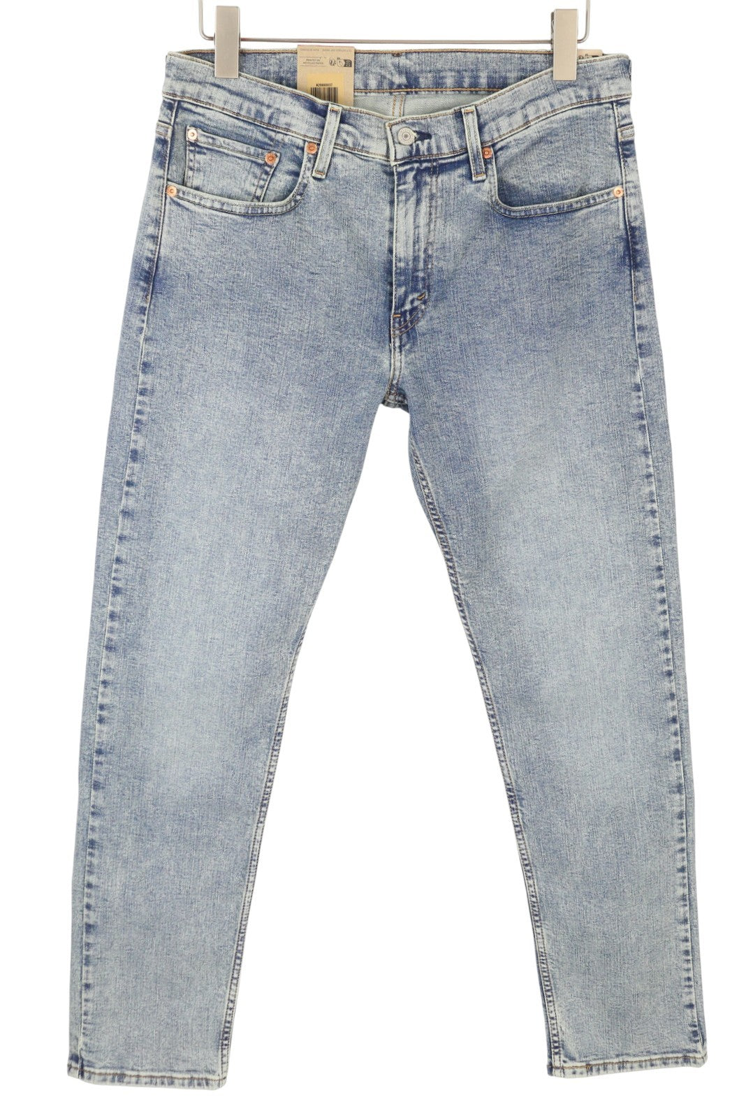 LEVI'S 502 Men Jeans W31/L32 Taper Fit Stretch Zip Fly Washed Blue