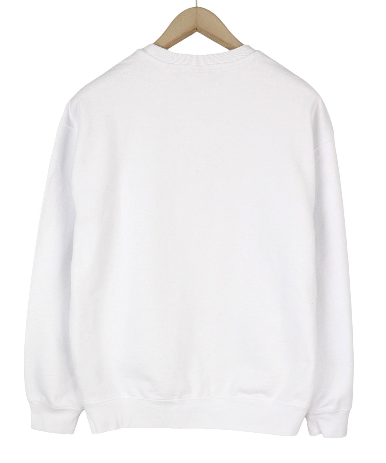 LEVI'S Relaxed Fit Men Sweatshirt S White Crew Collar Graphic Logo Pull On