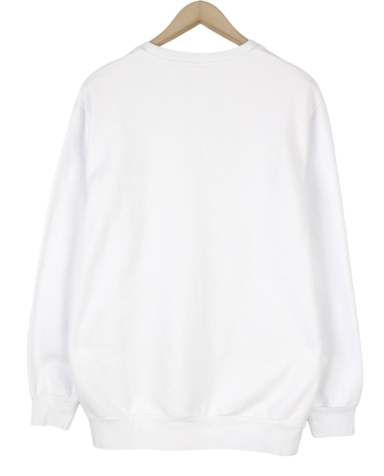 LEVI'S Standard Fit Men Sweatshirt L White Crew Collar Graphic Logo Pull On