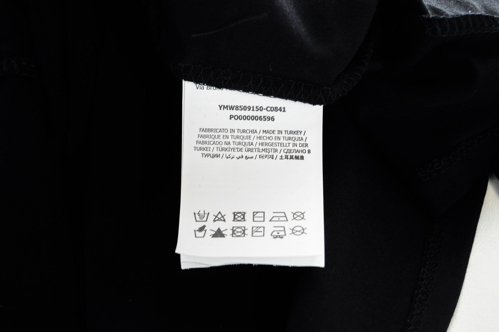 MARINA YACHTING Women T-Shirt L Long Sleeve Rhinestone Logo Black Cotton Stretch
