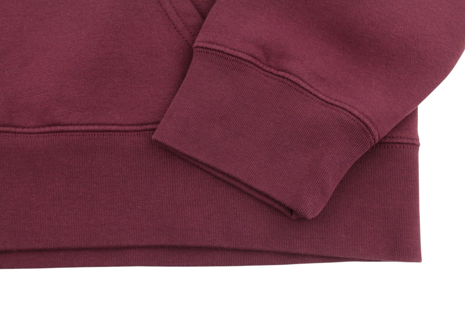 LEVI'S Standard Fit Men Hoodie XL Burgundy Full Zip Hooded Patch Logo