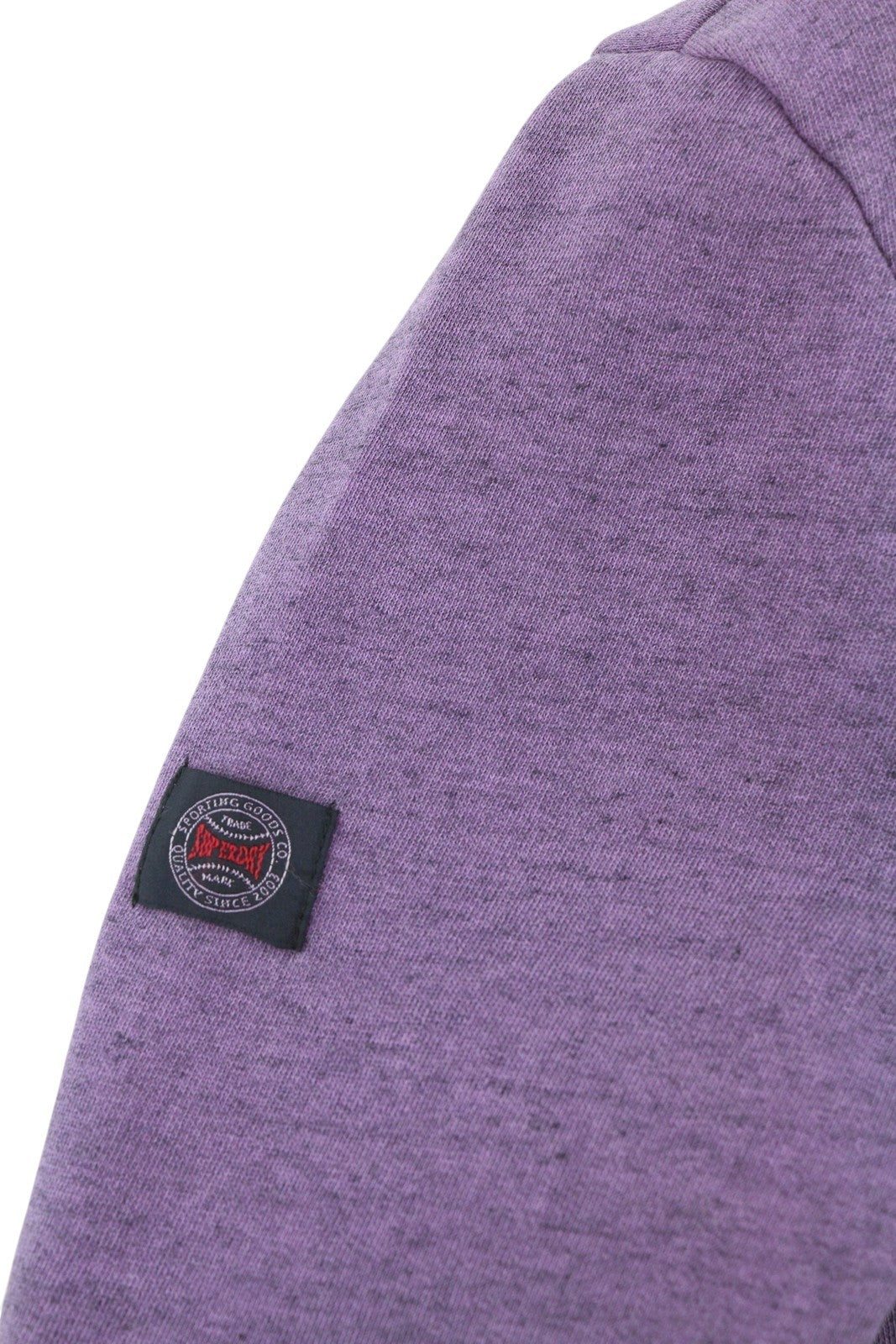 SUPERDRY College Script Graphic Men Sweatshirt M Purple Melange Pull On