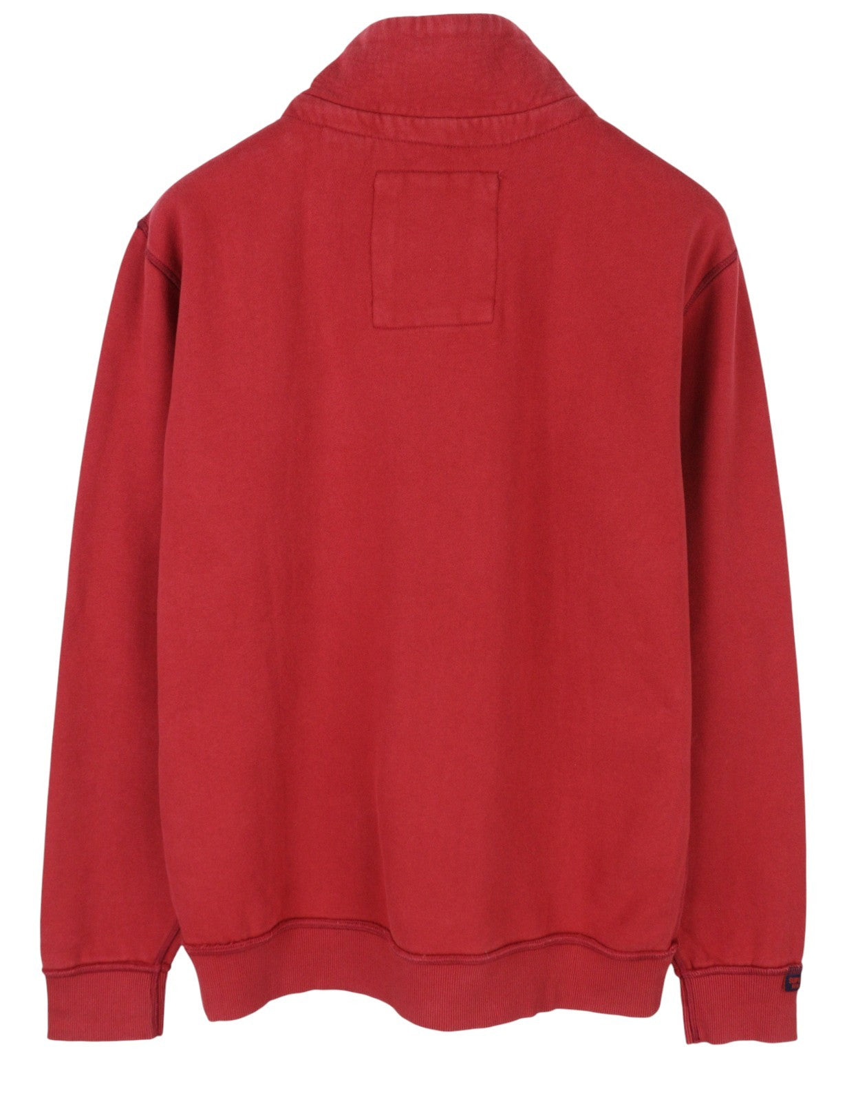 SUPERDRY Vintage Athletic Half Zip Men Sweatshirt M Red Logo Pull On