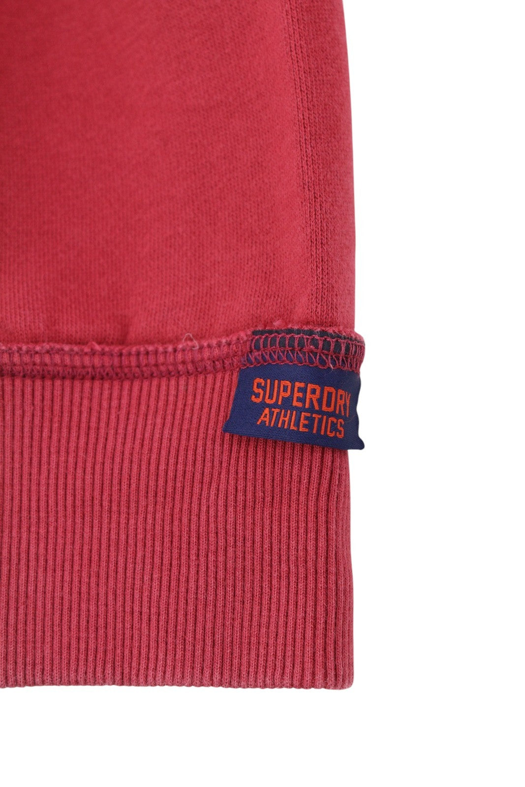 SUPERDRY Vintage Athletic Half Zip Men Sweatshirt M Red Logo Pull On