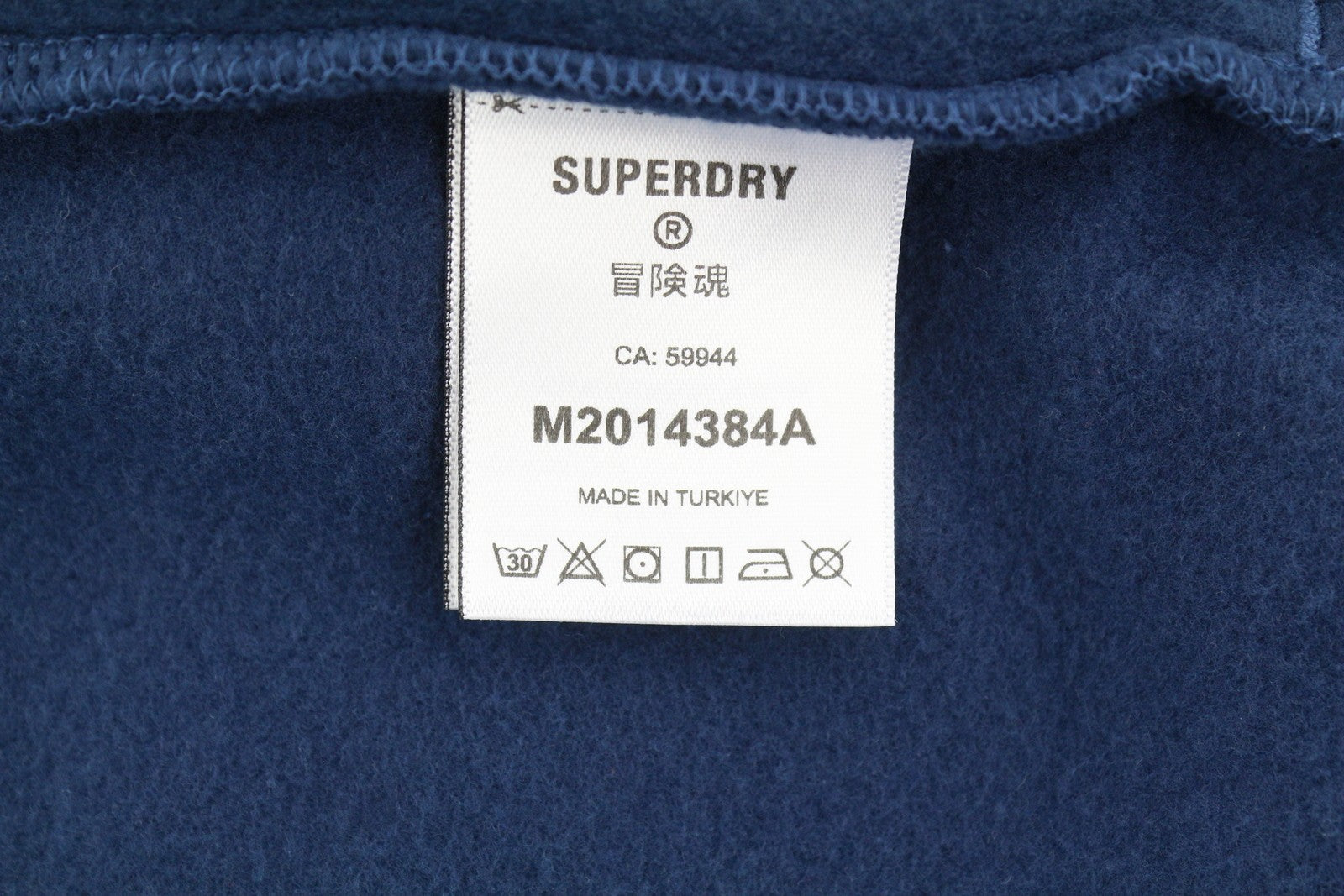 SUPERDRY Vintage Ath Oversized Men Hoodie M Dark Blue Logo Pull On