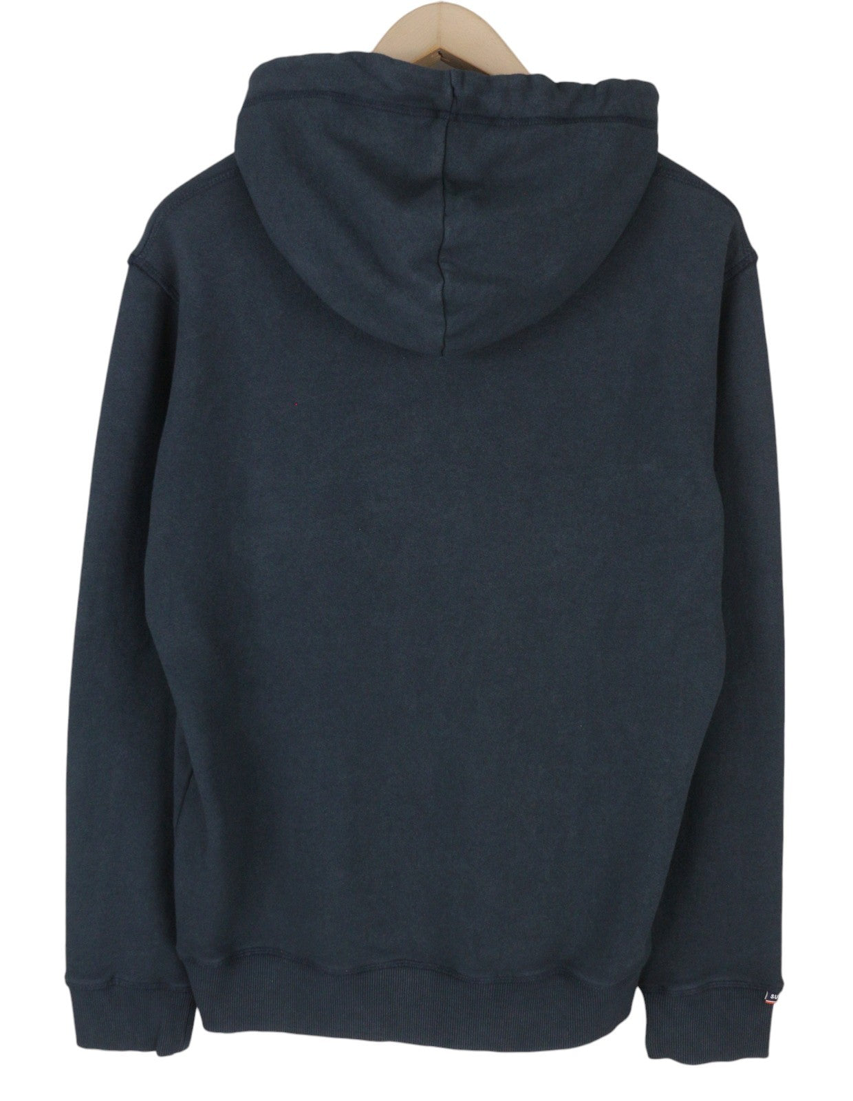 SUPERDRY Track & Field Graphic Men Hoodie M Dark Blue Kangaroo Pull On