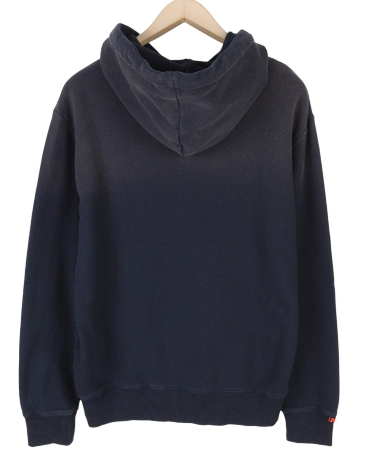 SUPERDRY Lo-Fi Outdoors Relaxed Men Hoodie M Blue Faded Kangaroo Pull On