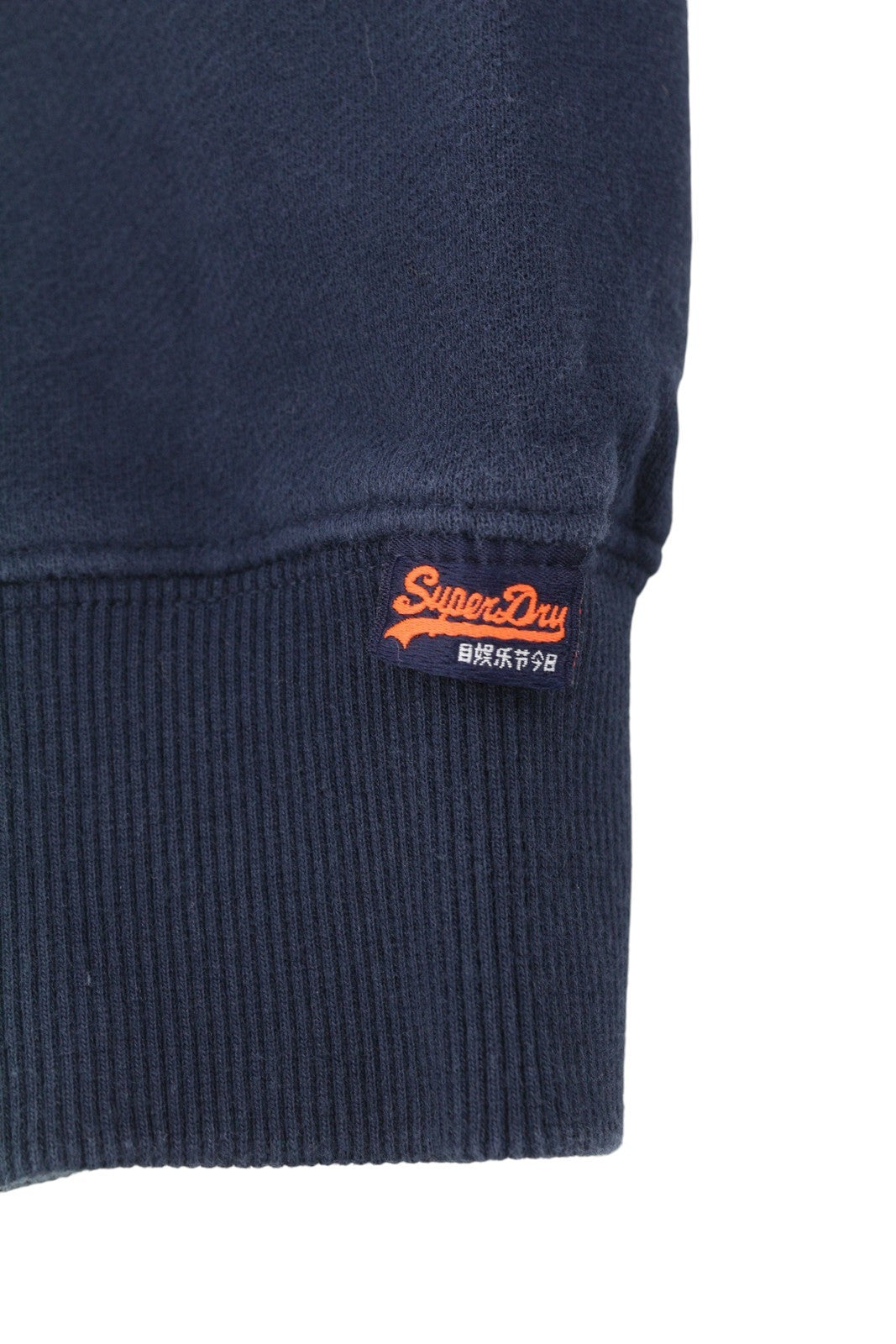 SUPERDRY Lo-Fi Outdoors Relaxed Men Hoodie M Blue Faded Kangaroo Pull On