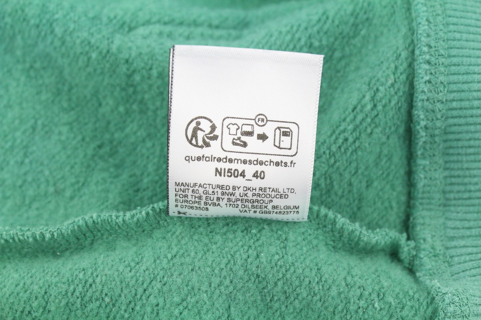SUPERDRY Lo-Fi Outdoor Mono Relaxed Men Hoodie M Green Kangaroo Pull On
