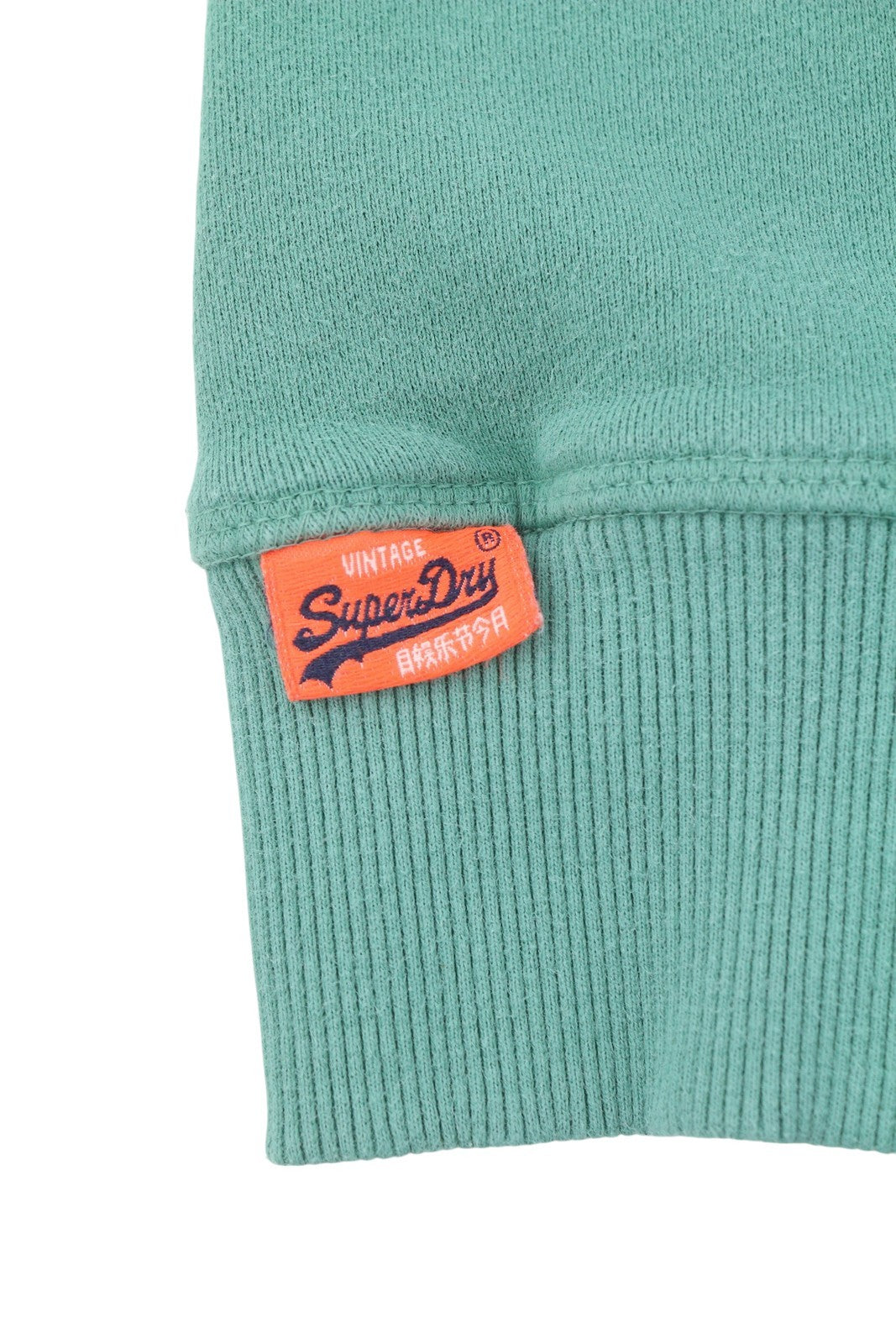 SUPERDRY Lo-Fi Outdoor Mono Relaxed Men Hoodie M Green Kangaroo Pull On