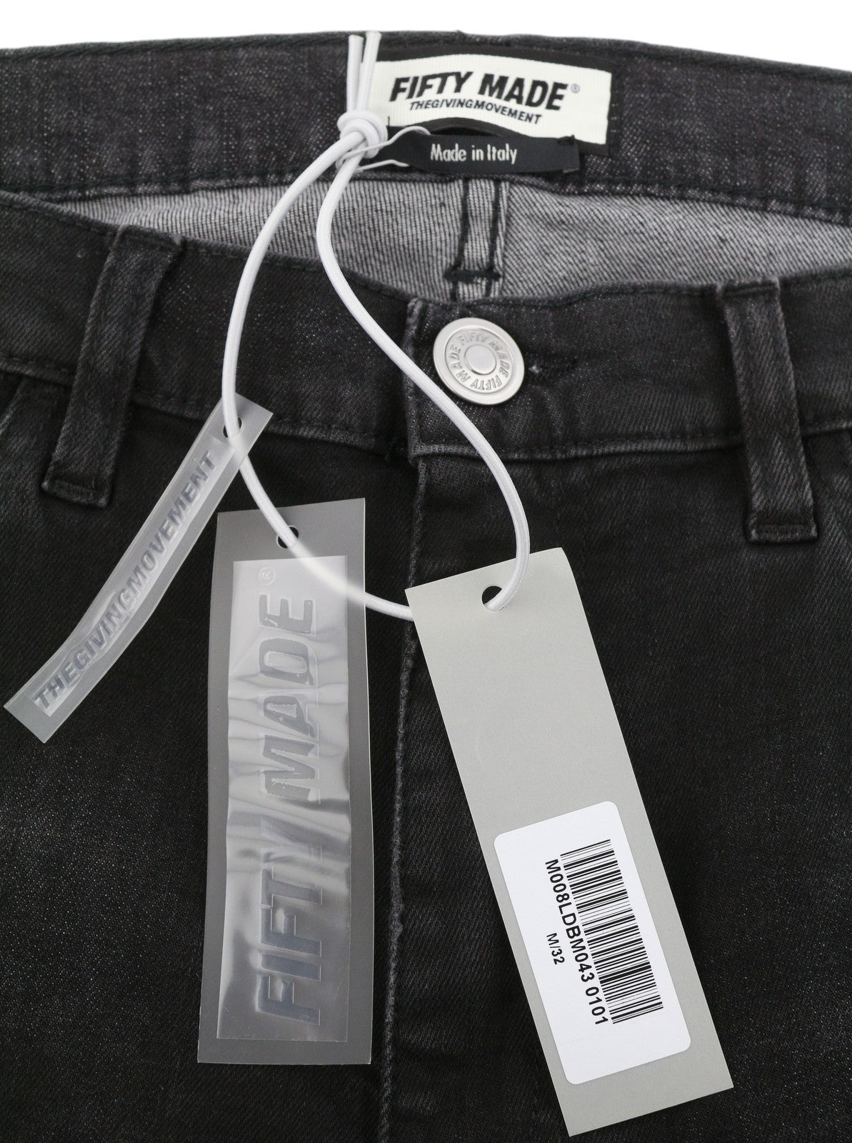 THE GIVING MOVEMENT Fifty Made Men Jeans W32 Distress Skinny Limited Edition