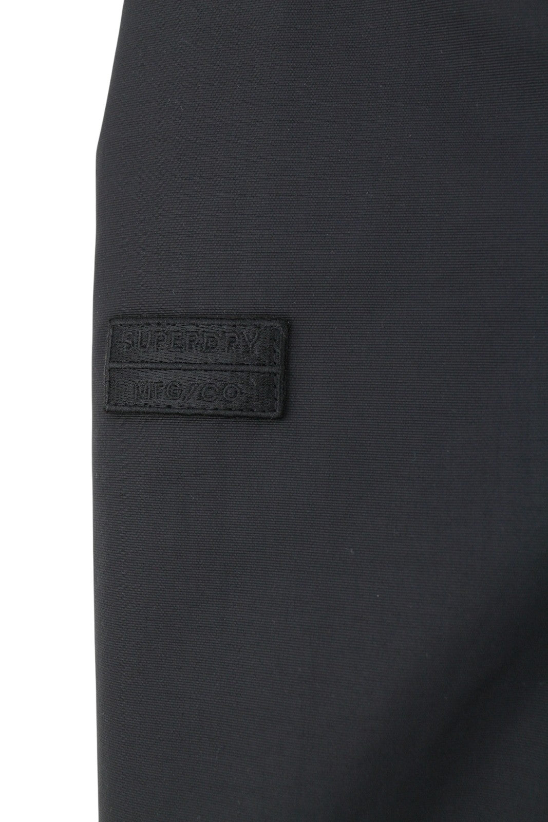 SUPERDRY Nylon Coach Men Jacket M Black Lightweight Snap Button Nylon