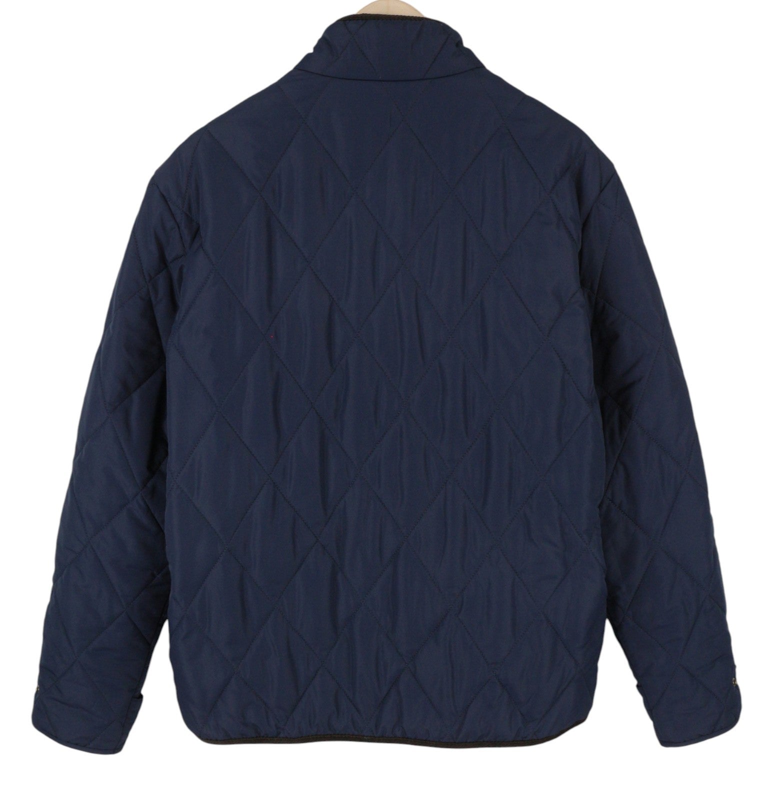 SUPERDRY Quilted Estate Liner Men Jacket M Blue Padded High Neck Lightweight