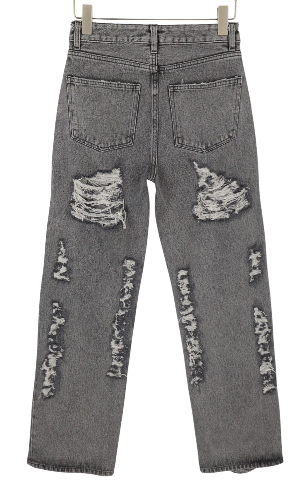 THE GIVING MOVEMENT Fifty Made Women Jeans W26 Grey Distressed Limited Edition