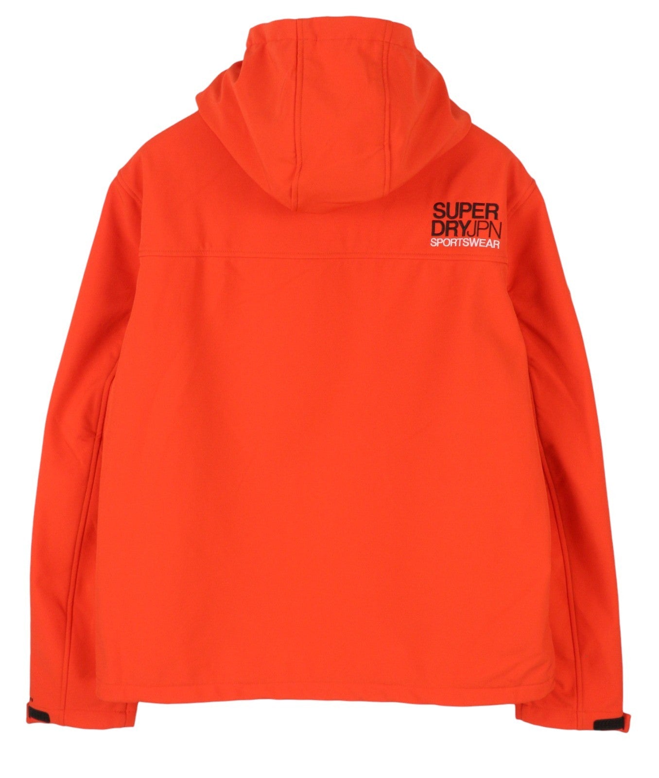 SUPERDRY Hooded Soft Shell Men Jacket 2XL Orange Full Zip Lightweight Evolution