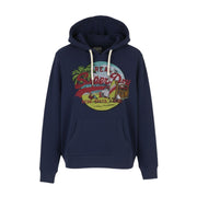 SUPERDRY La VL Graphic Women Hoodie EU38 Dark Blue Kangaroo Pull On