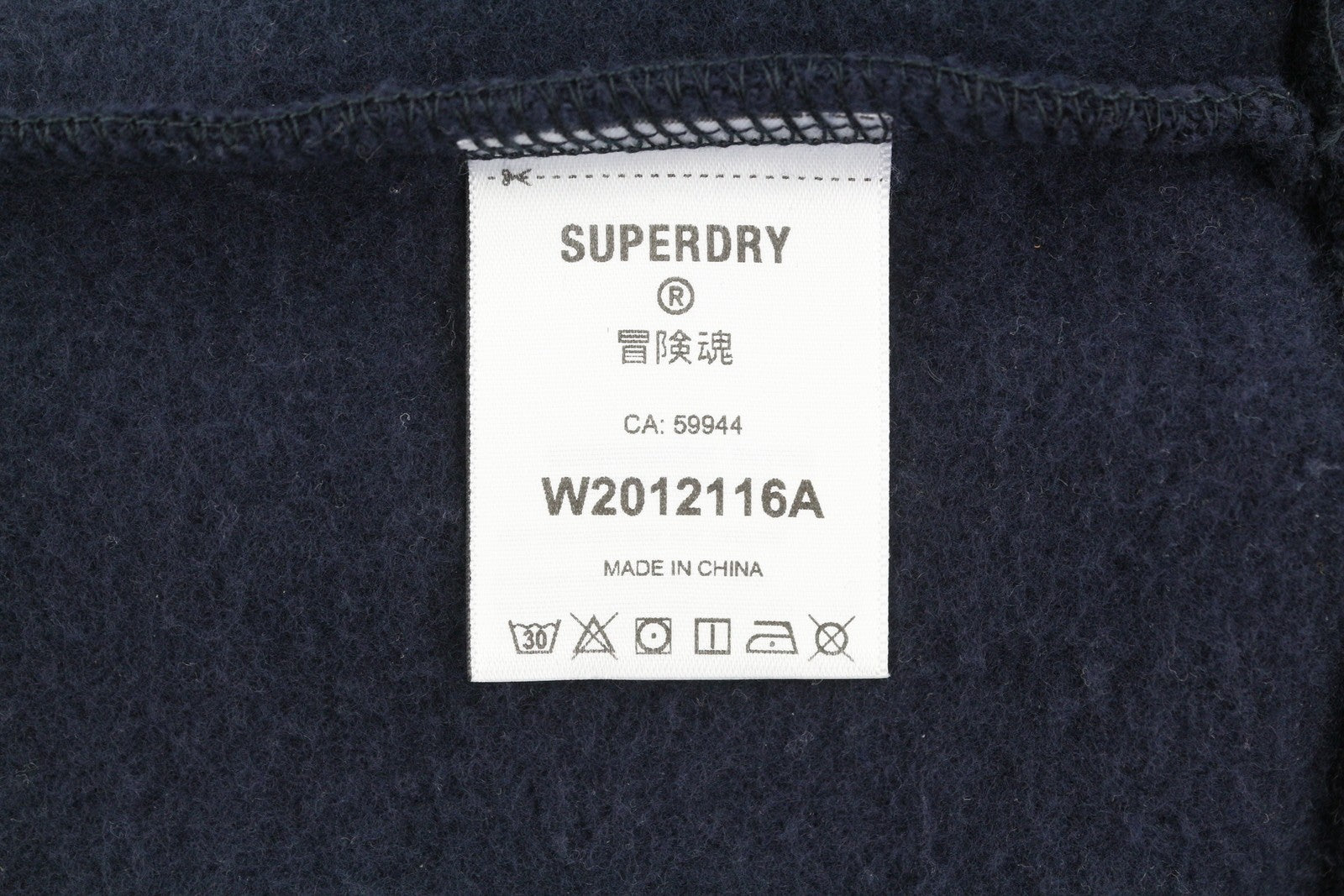 SUPERDRY Rainbow Logo Graphic Women Hoodie EU38 Blue Kangaroo Pull On