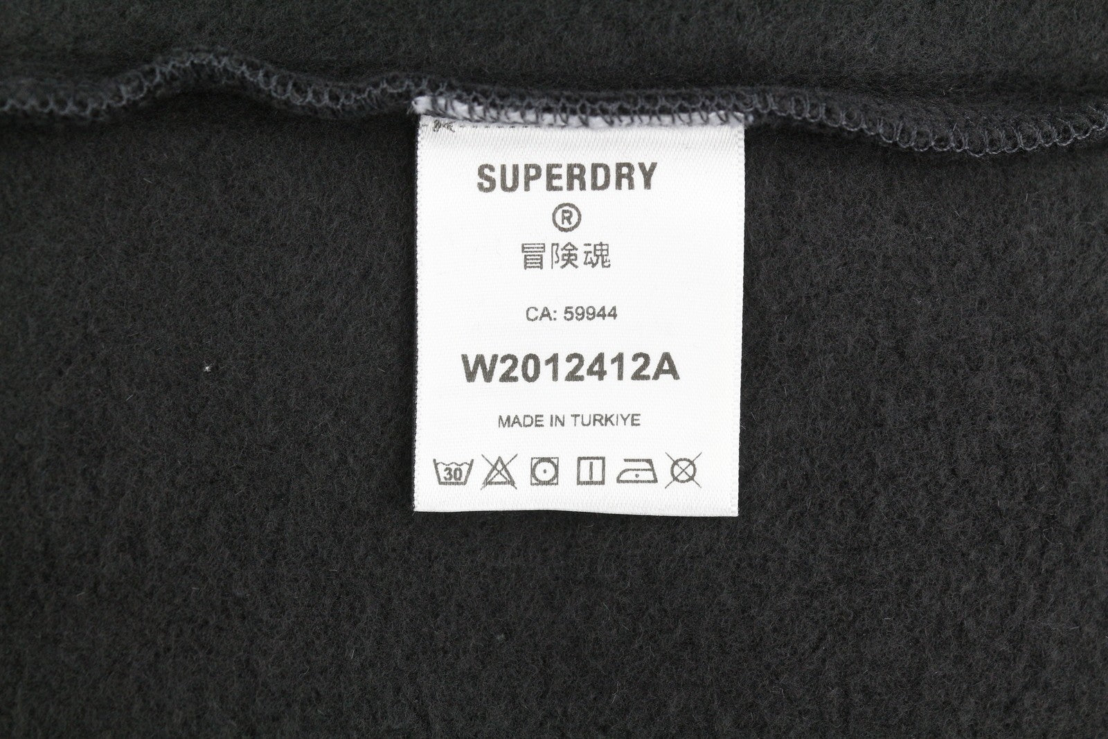 SUPERDRY Retro Hike Relaxed Women Hoodie EU38 Dark Grey Kangaroo Pull On