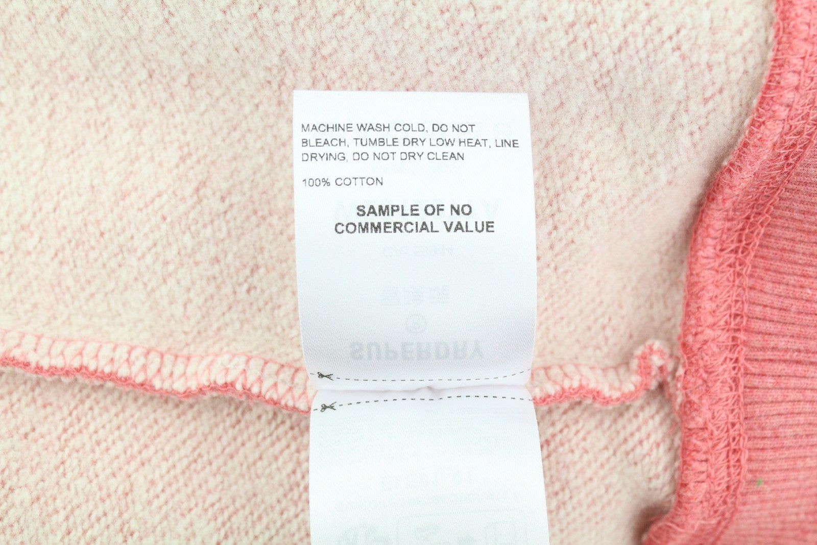 SUPERDRY Embroidered VL Graphic Women Hoodie EU38 Pink Melange Kangaroo