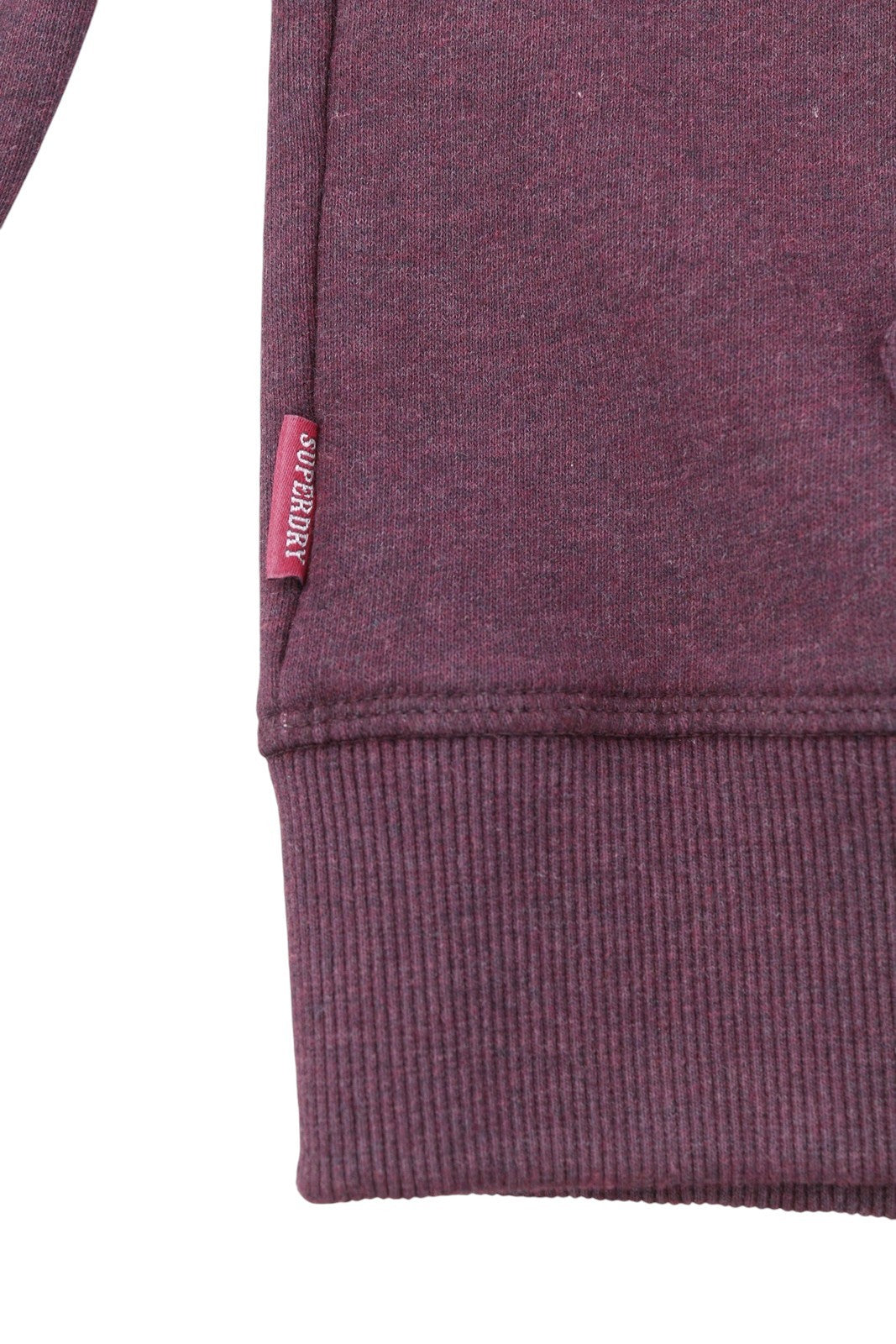 SUPERDRY Chenille VL Graphic Women Hoodie EU38 Burgundy Kangaroo Pull On