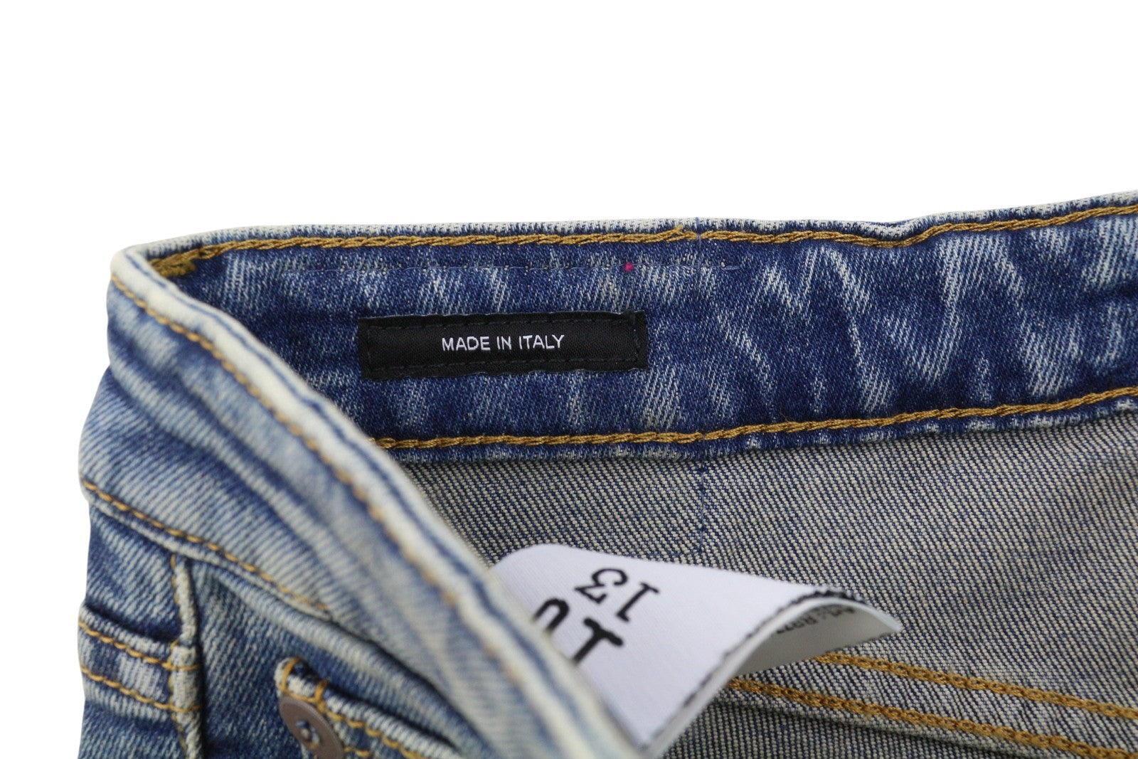 R13 Kick Fit Women Jeans 27 Kelly Stretch Flare Cropped Blue Denim RRP699