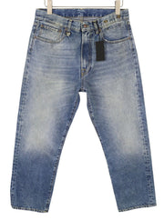 R13 Cuffed X-BF Women Jeans 32 Jasper Straight Leg Faded Blue FW25
